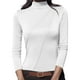 thumbnail image 2 of HongQid Women's Long Sleeve Mock Turtleneck Shirts 2025 Fleece Lined Base Layer Slim Fit Thermal Underwear Tops, 2 of 6