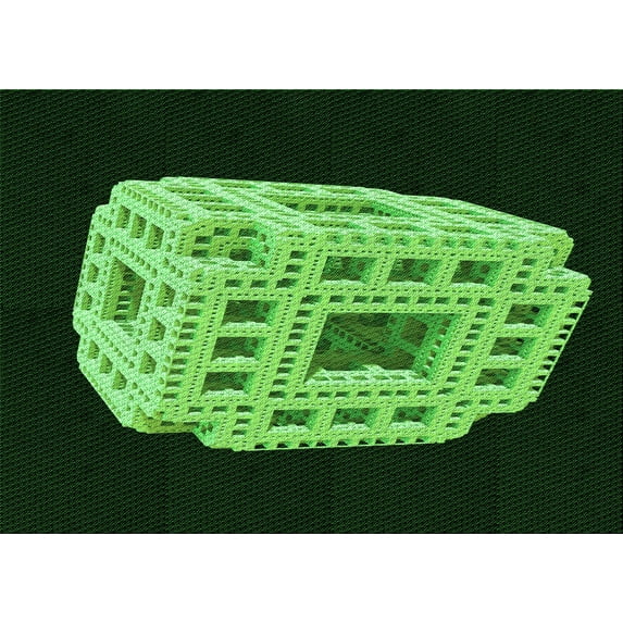 Ahgly Company Machine Washable Indoor Rectangle Transitional Night Black Area Rugs, 6' x 9'