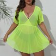 thumbnail image 2 of Vestido Casual de Mujer, Malla Profundo V Cintura Irregular para la Playa, Primavera, Verano, Fiesta Y Uso Diario, 2 of 9