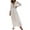White, variant on Lace Paneling Fringe Flared Dress - Elastic Polyester, Empire Waist - Casual/Elegant - S-XL