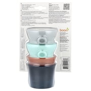 Boon Snug Snack®, Universal Silicone Snack Lid with Cup, 9m+, 2 Cups & 2 Lids, 7 oz (207 ml) Each