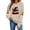 VKOYWKM-ZQR1-Khaki, variant on VKOYWKM Women's Halloween Print Crew Neck Sweatshirt Cute Spooky Graphic Sweatshirts Oversized Long Sleeve Sweatshirts Fall Pullover