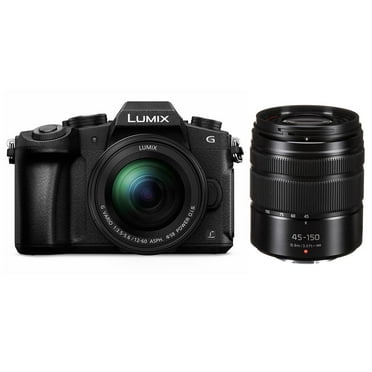 Panasonic LUMIX DMC-G85 Mirrorless Camera w/12-60mm f/3.5-5.6 LUMIX G OIS Lens With 45-150mm f/4.0-5.6 Aspherical Lens for MFT, Matte Black