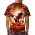 thumbnail image 5 of LAOLIUSN Men's Patriotic Bald Eagle Graphic T-Shirt, American Flag Short Sleeve Crew Neck Tee,Sizes S-4XL, 5 of 7