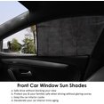 thumbnail image 5 of Car Front Side Window Sun Shades Door Sunshades Block Sun Glare/UV Rays and Privacy Protection for Auto Driver/Passenger/Women/Kids/Baby/Pets Double Layer Design(2 Pack), 5 of 5
