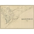 thumbnail image 2 of Pressler 14x11 Gold Ornate Wood Framed with Double Matting Museum Art Print Titled - Galveston County Texas - Pressler 1891, 2 of 4