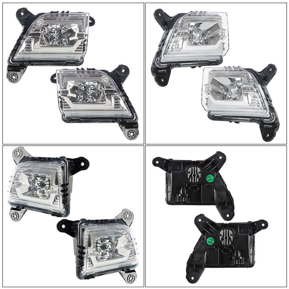 munirater Fog Lights Assembly Replacement for 2019 2020 2021 Chevy Silverado Clear Lens Bumper Fog Lamp Left+Right Side