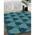 thumbnail image 2 of Ahgly Company Indoor Rectangle Patterned Medium Teal Green Area Rugs, 5' x 7', 2 of 6