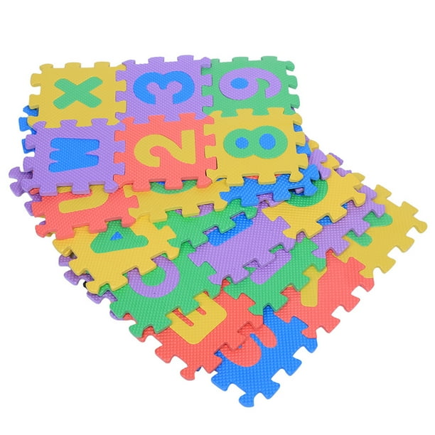 36 piezas de tapete de juego de espuma EVA suave con números y letras para bebés y niños, juguetes para gatear