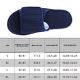 thumbnail image 2 of Zapatillas de dormitorio con correa ajustable, zapatos de casa con punta abierta, espuma viscoelástica, suaves para hombres, 2 of 8