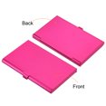 thumbnail image 3 of Professional Business Card Holder Aluminum Slim Pocket Credit Card Case, Rose Red 4 Pack, 3 of 5