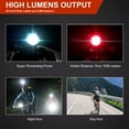 thumbnail image 4 of Casco de bicicleta JINKEY 2 EN 1 con luz LED delantera y trasera, impermeable, 4 of 9
