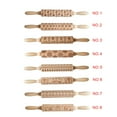 thumbnail image 3 of serony Christmas Embossing Rolling Pin Baking Cookies Pin Baking Biscuit Fondant Cake Dough Engraved Roller, 3 of 7