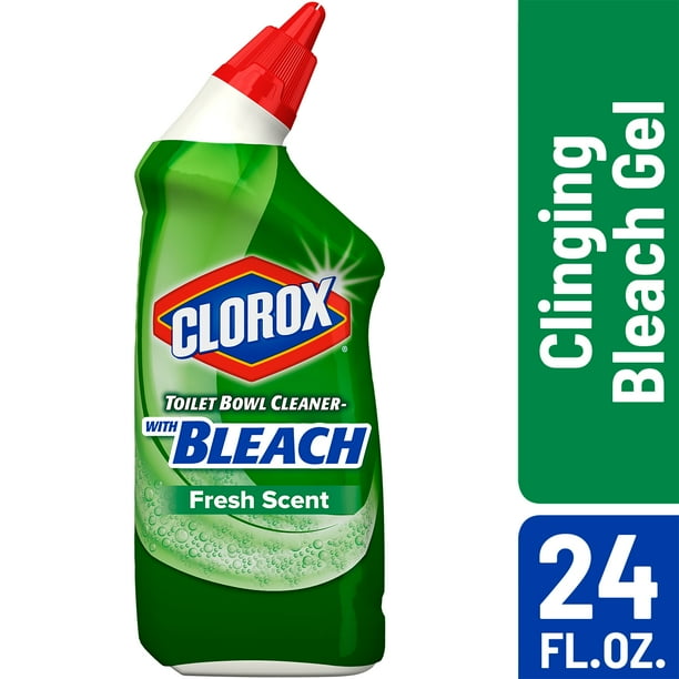 Clorox Toilet Bowl Cleaner with Bleach, Fresh Scent 24 Ounces