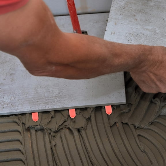 ETHZZLE 100pcs Plastic Tile Leveling System and Spacers for Wall and Floor Tile Installation and Precise Alignment