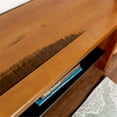 thumbnail image 5 of Walker Edison B58ALPAM Alpine 58" Rustic Two-Tone Solid Wood Entry Bench - Amber, 5 of 5