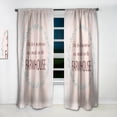 thumbnail image 2 of Designart 'Farmhouse Quote On Florals XVII' Farmhouse Curtain Panel, 2 of 5
