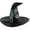 Black, variant on Odeerbi Womens Halloween Witch Hat Gothic Wide Brim Curved Pointed Tall Hat Party Dress Up Accessory