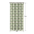 thumbnail image 5 of Green Cartoon Crocodiles Hearts Pattern Shower Curtain 36"x72" ,Bathroom Decorative Shower Curtains Set with 12 Hooks,Modern Waterproof Washable Shower Curtain, 5 of 6