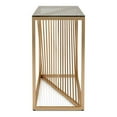 thumbnail image 3 of Furniture of America Lesto Contemporary Glass Top Console Table in Gold, 3 of 7