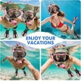 thumbnail image 3 of Snorkeling Gear for Adults Men Women, 3 in 1 Snorkel Set with Panoramic View Diving Mask Anti-Fog Anti-Leak, Snorkel Mask Dry Top Snorkel Fins for Swimming, Snorkeling and Travel Diving, 3 of 14