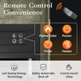 thumbnail image 4 of May in Color Fireplace TV Stand for 65+ Inch TV, Farmhouse Entertainment Center with Electric Fireplace, Light Gray, 4 of 7