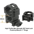 thumbnail image 6 of UTG 3-9X40 1" Hunter Scope, AO, 36-color Mil-dot, QD Rings, 6 of 7