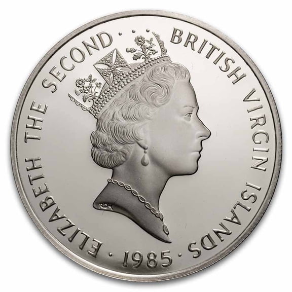 1985 British Virgin Islands Silver $20 "Sunken Treasures" Proof