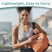 Cozlow Muscle Roller Stick, Handheld Body Massage Tool with 9 Rollers & Anti-Slip Handles