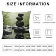 thumbnail image 5 of Fenyluxe Zen Green Plants Fall Decor Square Pillow Covers 1PC for Couch Sofa Indoor Outdoor Home Decor 22x22in, 5 of 5