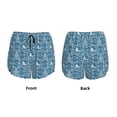 thumbnail image 3 of Rateoe Nautical Printed 2 in 1 Women's Workout Shorts for Athletic Gym Running Shorts with Phone Pockets-Medium, 3 of 7