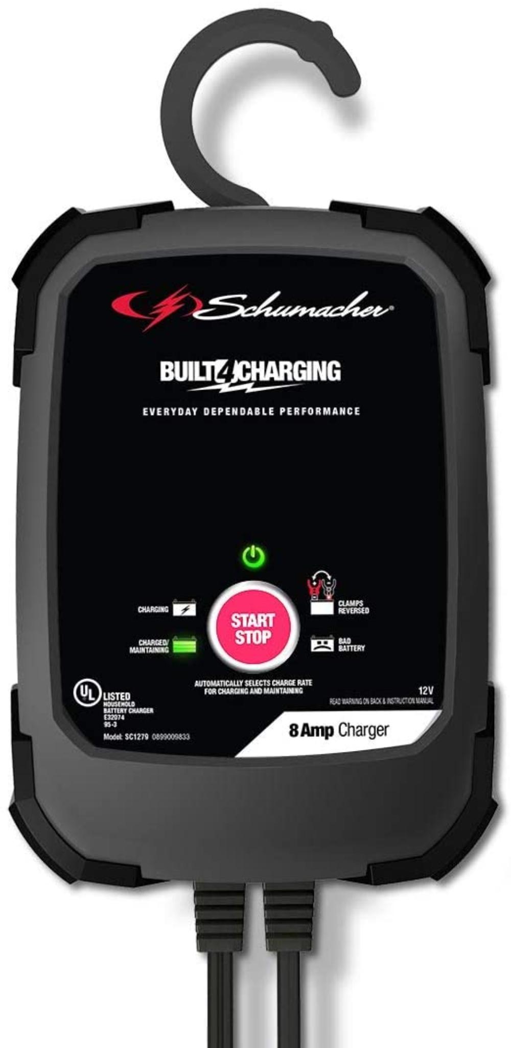 Schumacher Sc1279 8a 12v Rapid Charger Delivers 8a To Charge And Maintain Your Battery By Visit The Schumacher Store Walmart Com Walmart Com