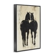 thumbnail image 2 of Stupell Industries Farmhouse Twin Horses Facing Away Black Framed Giclee Art, 12 x 18, by Petals Prints Design, 2 of 8