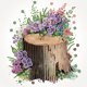 thumbnail image 1 of 5D DIY Con Forma Especial Parcial Flores en La Estaca 30x30cm, 1 of 9