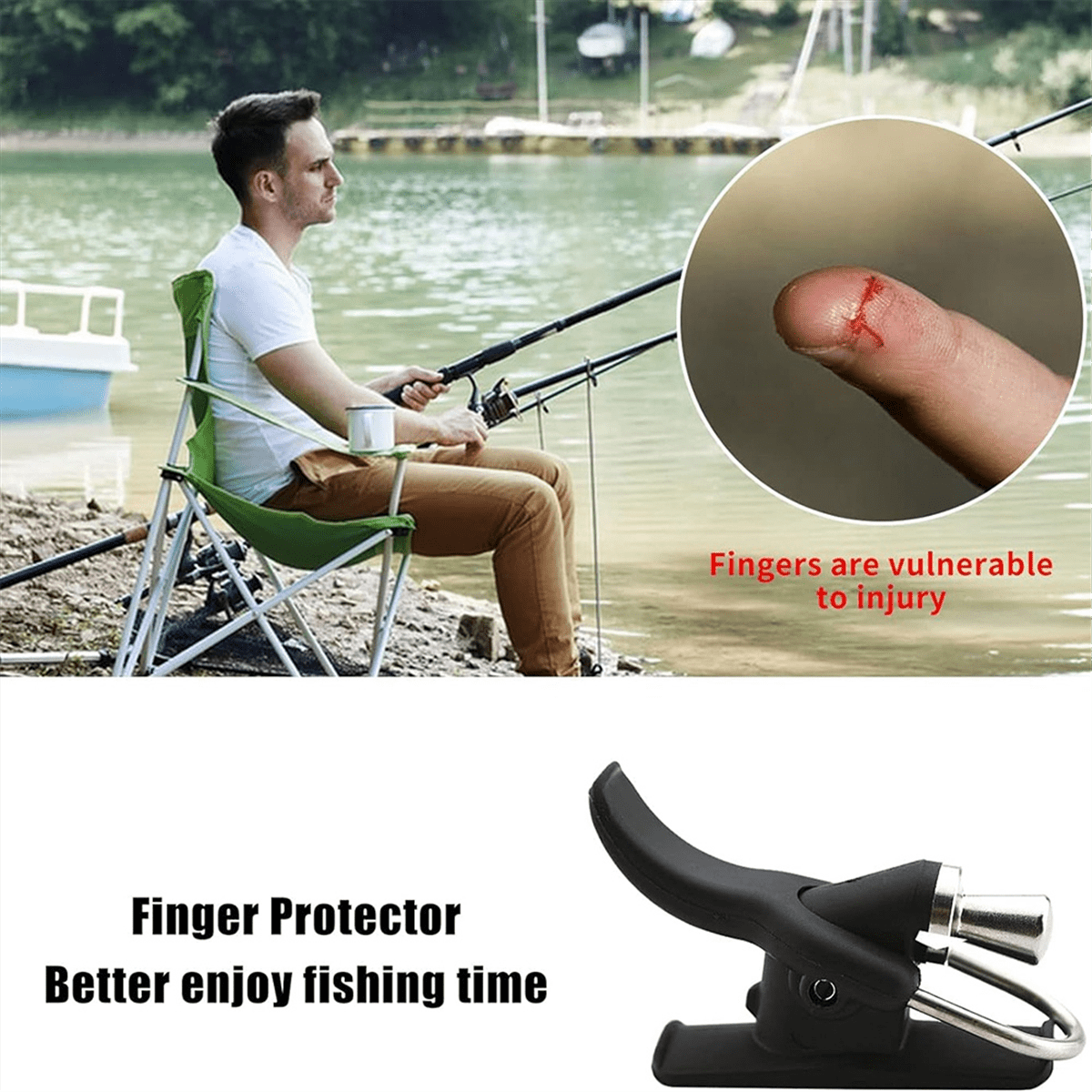 Glow-in-the-Dark Breakaway Casting Cannon / Trigger – Saltwater Fishing Rig – Fast 2-5 Day Shipping