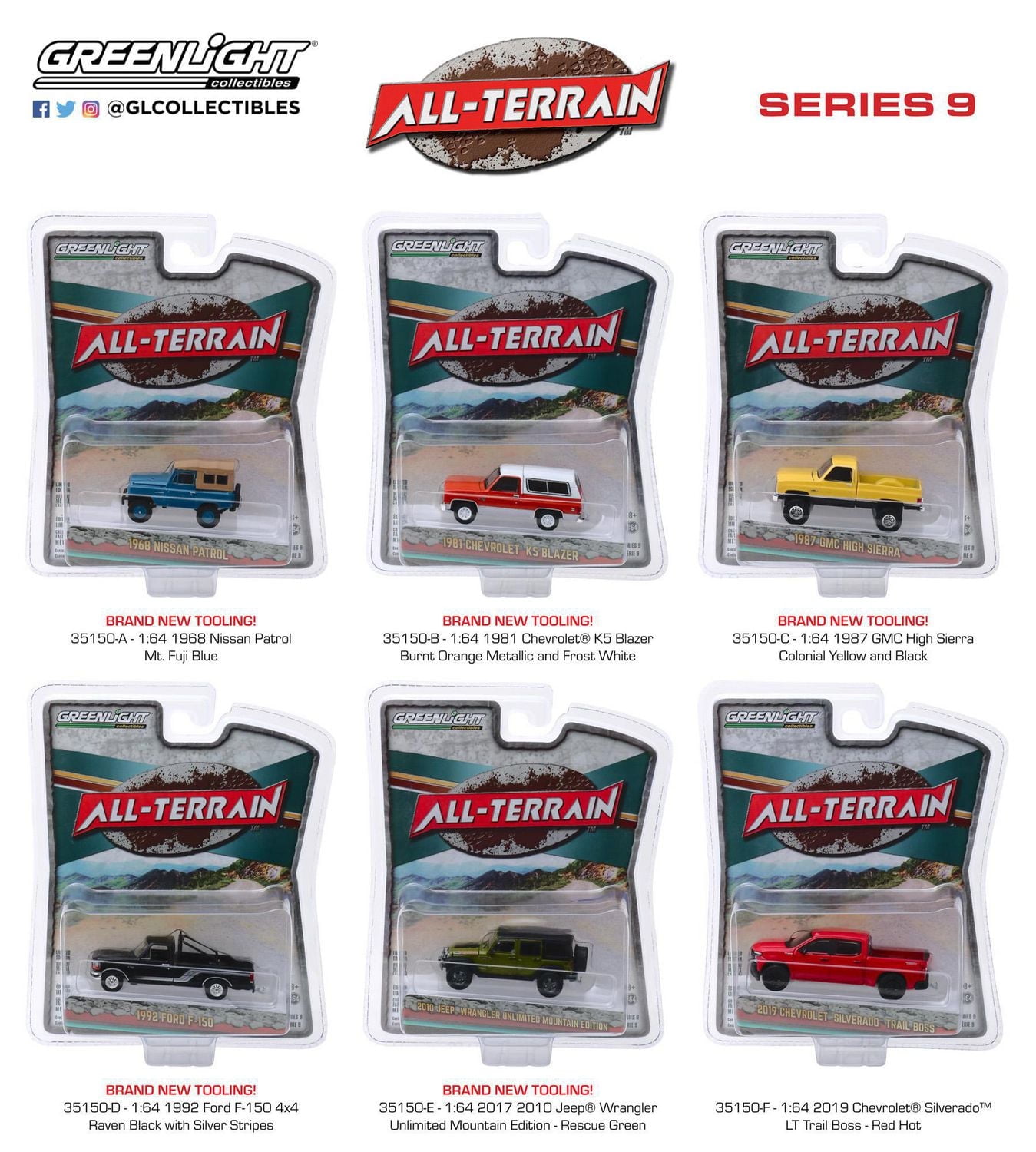 GreenLight 1:64 All-Terrain Die-Cast Vehicles Series 9