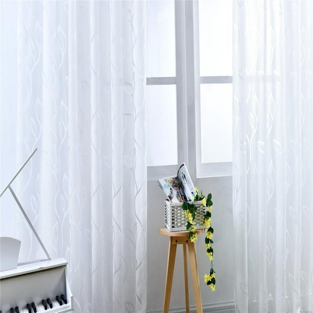 Cortinas de Panel de Voile BLESIY Burbuja de Cortina Transparente
