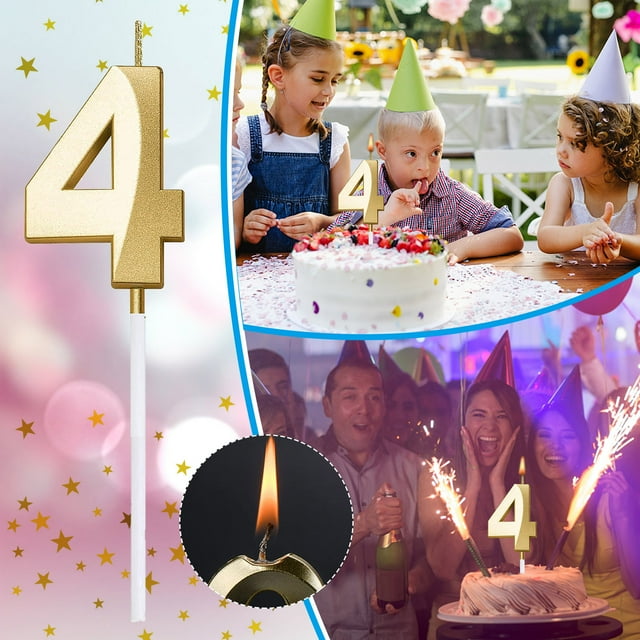 Black of Friday Deals Party Cards, Birthday Number Candle 3D Shape Birthday Candle Decoration Birthday Cake Candle, Digital Candles Stylish and Simple, Party Toppers
