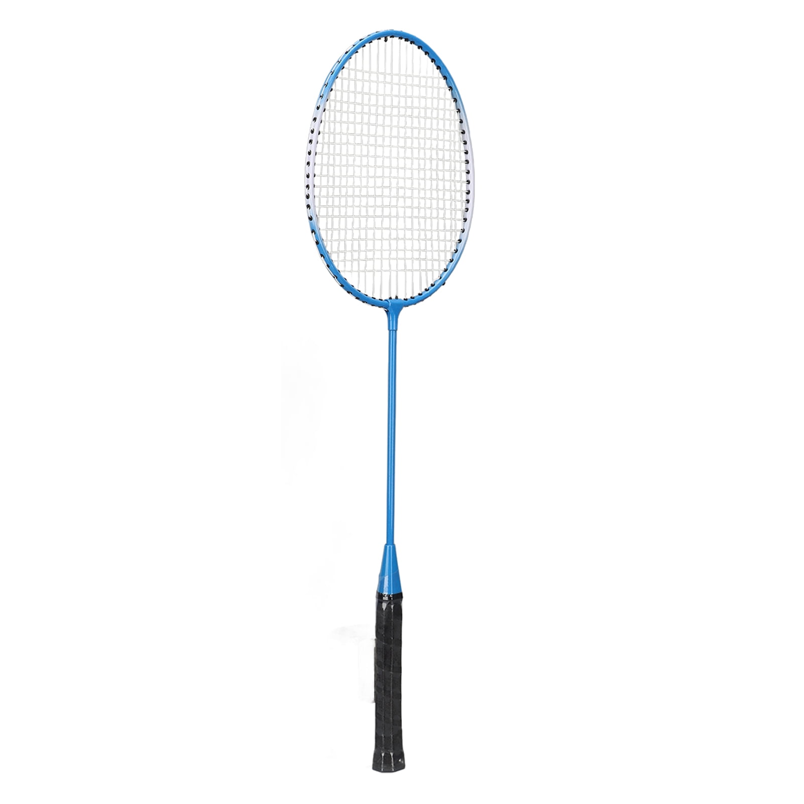 LEIJIAER Starter Portable Grip Handle Badminton Set Head-Heavy for Beginners, 2 People, 2 Piece Set with Comfortable Grip Iron Alloy Racquets Blue 27.16 inches / 69.00 cm
