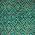 thumbnail image 1 of Ahgly Company Machine Washable Indoor Square Southwestern Turquoise Blue Country Area Rugs, 8' Square, 1 of 4