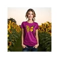 thumbnail image 1 of Blusa con Estampado de Mariposa y Girasoles – Diseño Único y Significativo Color Rosa Dorado Talla Mediana Marca Emil SaEs, 1 of 4