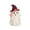 Red,#081, variant on Wizard Ghost Resin Figurine, Star Magic Wand Ghost with Striped Witch Hat Statue Halloween Tiered Tray Table Decor