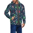 thumbnail image 2 of Kdxio Christmas Print Men Hoodies Casual Hoodies for Men with Zip Pockets Full Zip Long Sleeve Sweatshirt Sports Hooded Jacket-Small, 2 of 5