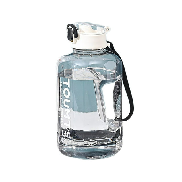 SDNall Clear Water Bottles, Big Water Bottle, Sports Water Bottle, Large Capacity Sports Water Bottle - High Temperature Resistant with Easy Carry Handle