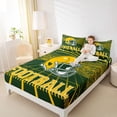 thumbnail image 4 of jejeloiu Rugby Sports Full Size Sheets,Football Ball Games Bed Sheets For Sport Lover 4-Piece, 4 of 7
