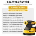thumbnail image 2 of Sander Pad for Dewalt, 2 Pack 5" 8 Hole Hook and Loop Orbital Sander Pad Replacement for DeWalt DWE6421 6421K DWE6423 6423K DCW210B (4 Screw Holes Sanding Part for DeWalt DWE64233 & N329079), 2 of 14