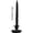 Black, variant on Halloween Twisted Taper Candles, Embossed Ghost Face Long Stick, Candlesticks Black White Unscented Dripless Dinner Candle for Halloween Table Mantel (Black)