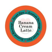 Smart Sips Coffee Banana Cream Latte Single Serve Cups, 24 Count, Compatible With All Keurig K-cup Machines