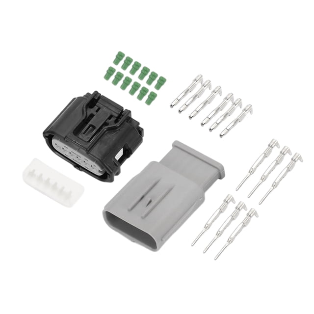 Conector de sensor de reversa de 6 pines Unique Bargains, enchufe impermeable macho hembra, conector de terminal de cable para Mazda 1 juego