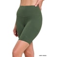 thumbnail image 2 of Zenana Women's Workout Yoga Running Compression Exercise Biker Shorts with Side Pockets, 2 of 4